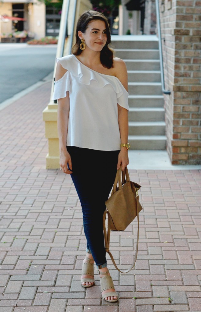 One Shoulder Ruffle Top – Lilly & Grant